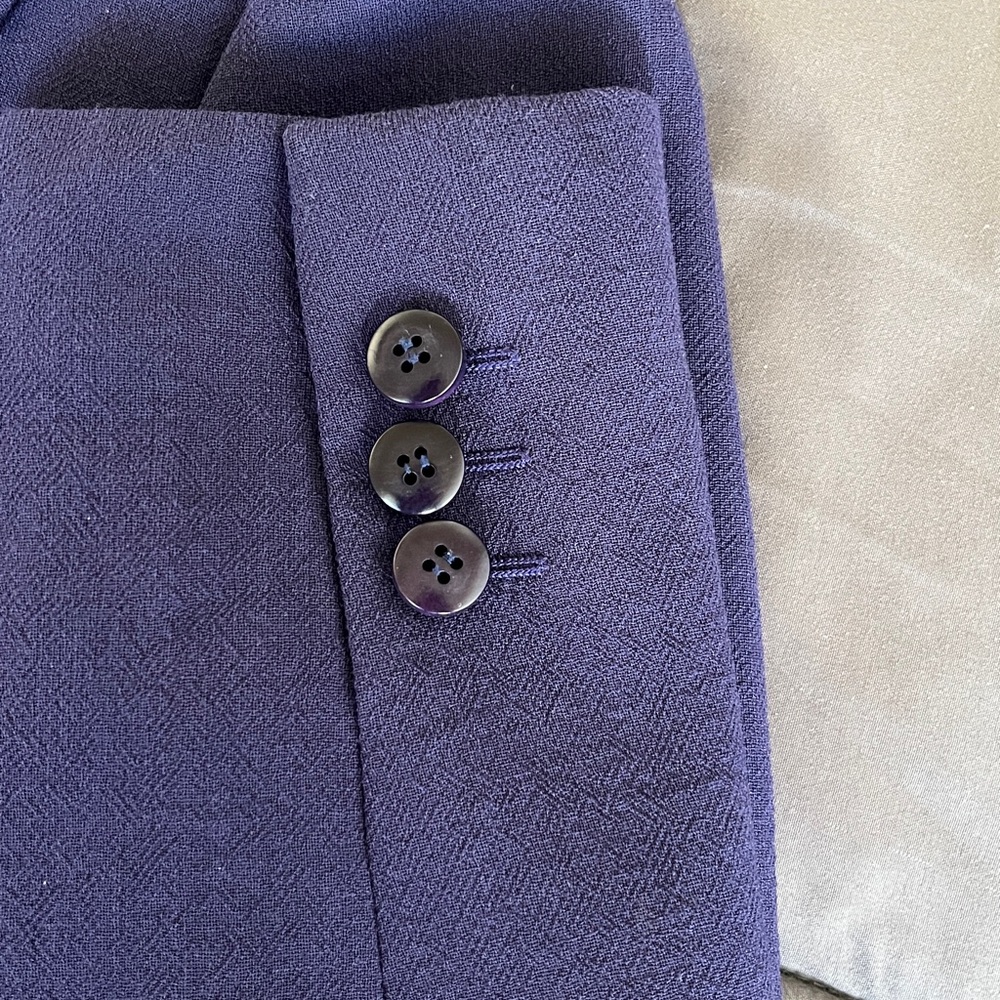 Armani Collezioni Dark Purple Women's Blazer - Picture 10 of 11